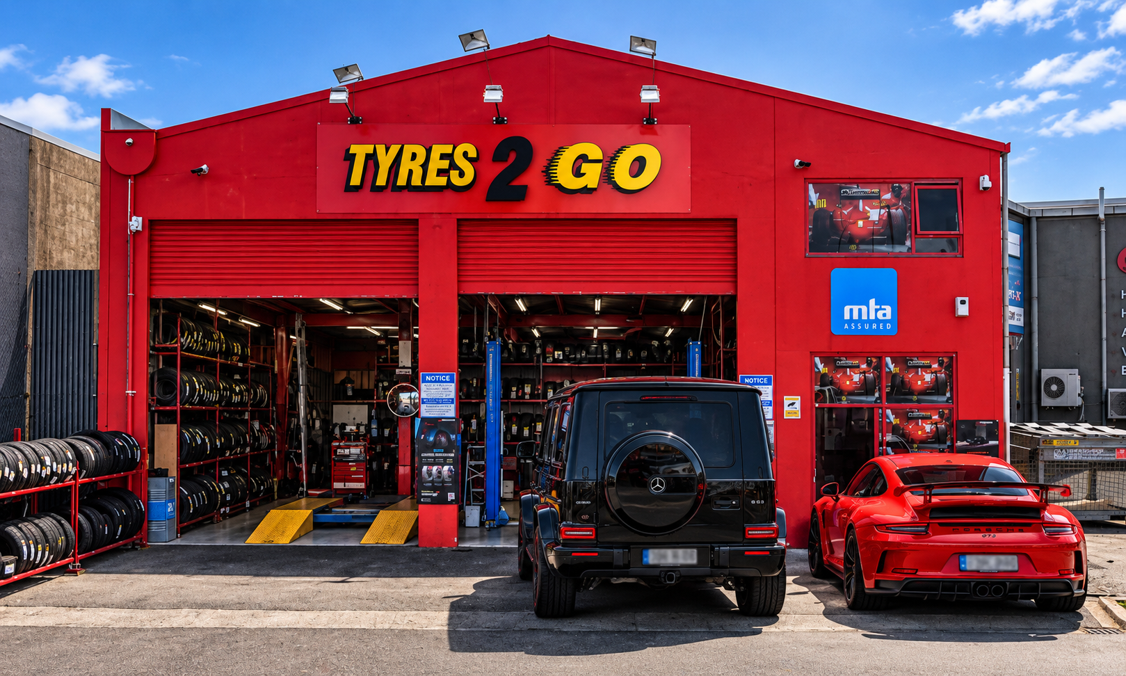 Tyres 2 Go Rangiora storefront